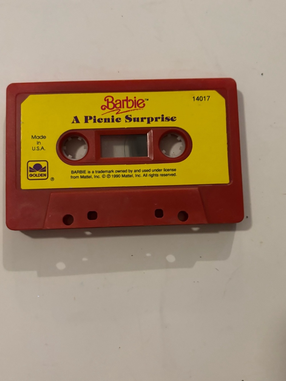 Barbie Red and Yellow 'A Picnic Surprise' Cassette